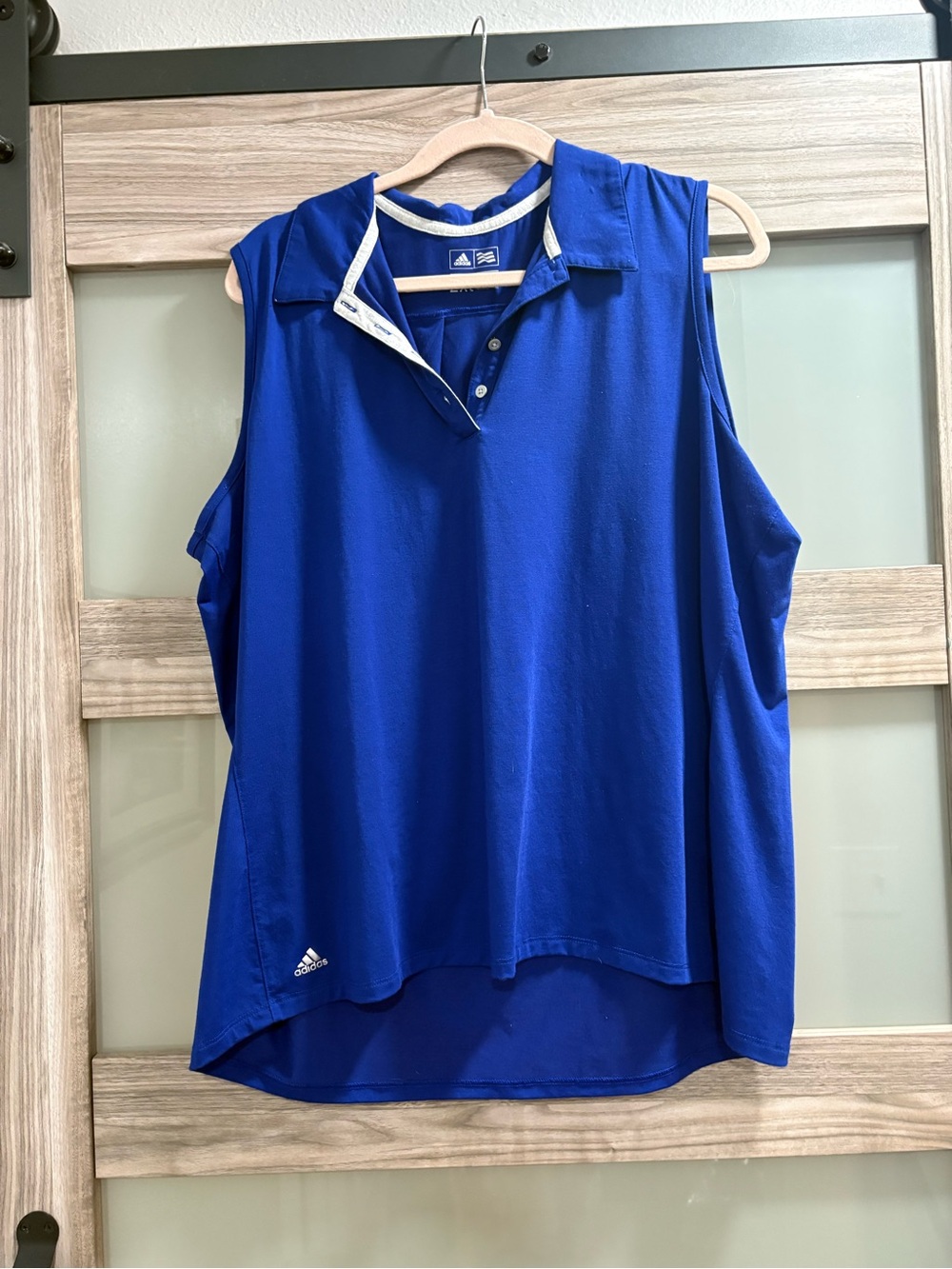 adidas Women's Sleeveless Polo Tank - Royal Blueberry Dress